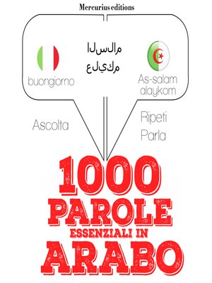 cover image of 1000 parole essenziali in Arabo